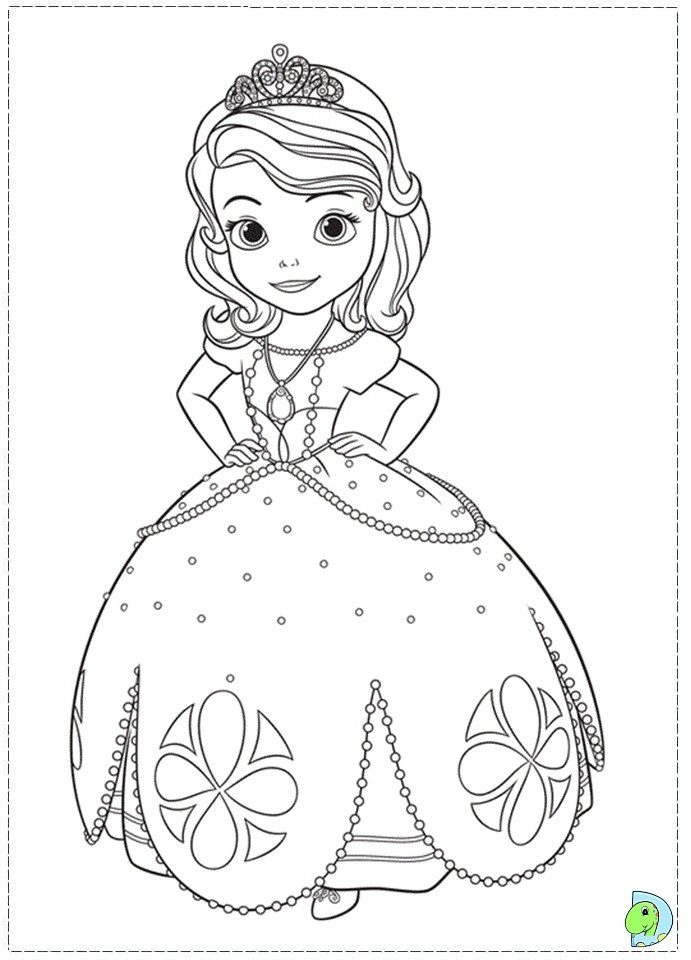 Sofia The First Coloring Pages
 Sofia the First Coloring page DinoKids