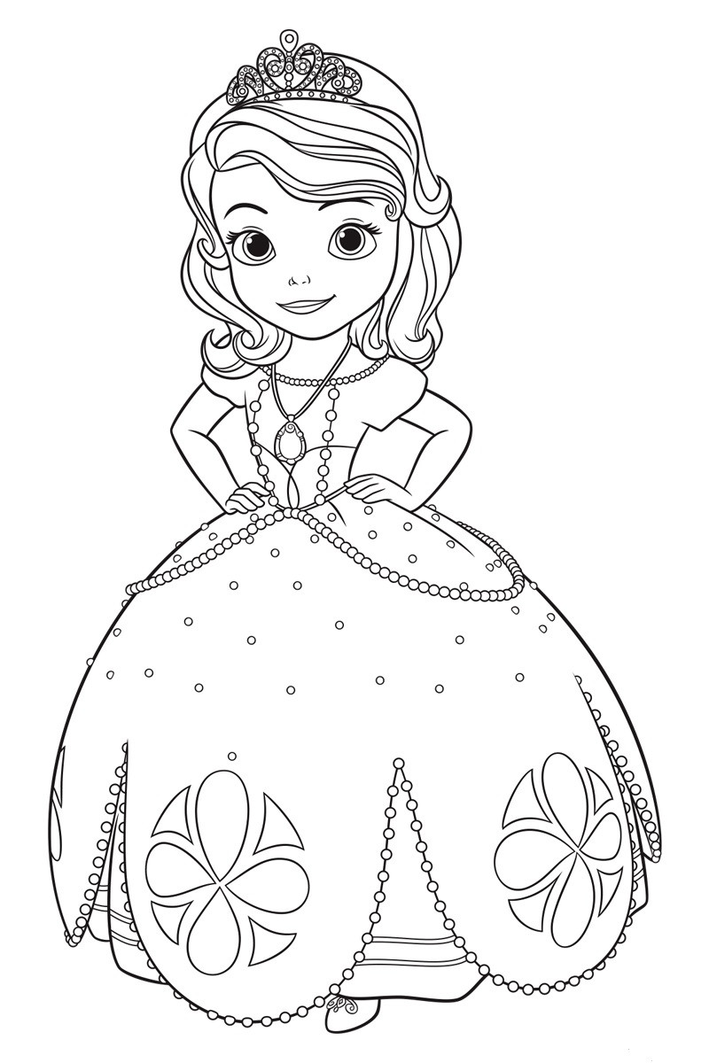 Sofia The First Printable Coloring Pages
 Sofia the First coloring pages for girls to print for free