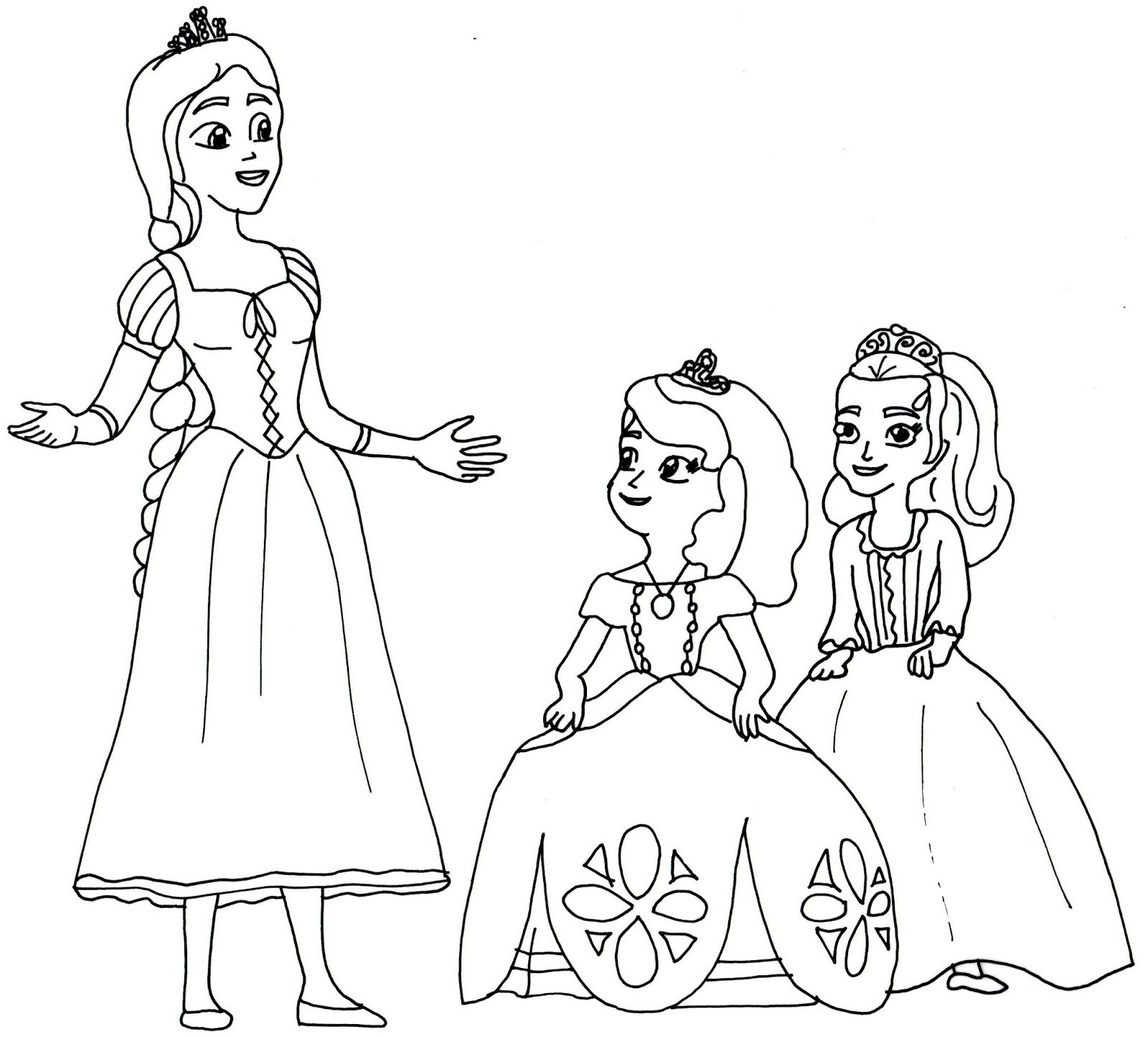 Sofia The First Printable Coloring Pages
 Sofia The First Coloring Pages The Curse of Princess Ivy