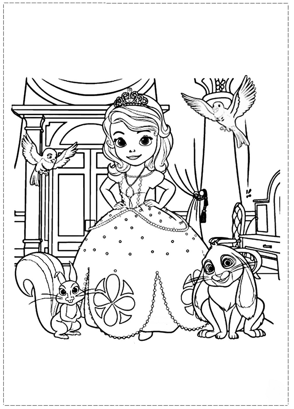 Sofia The First Printable Coloring Pages
 Sofia the First Coloring Pages