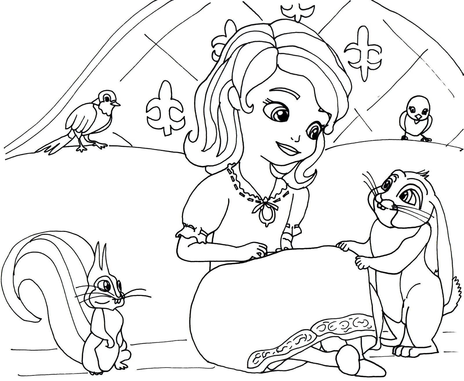 Sofia The First Printable Coloring Pages
 Sofia The First Coloring Page For Kids Coloring Draw 8707