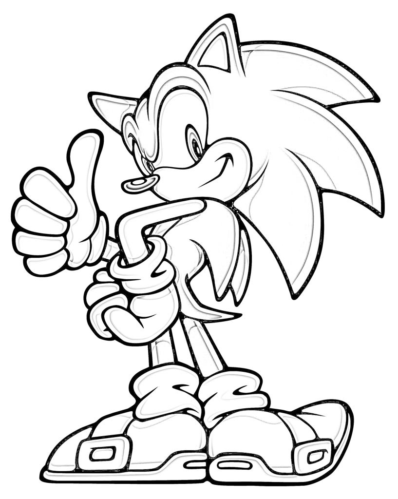 Sonic Coloring Pages Printable
 Free Coloring Pages For Kids Sonic The Hedgehog Printable