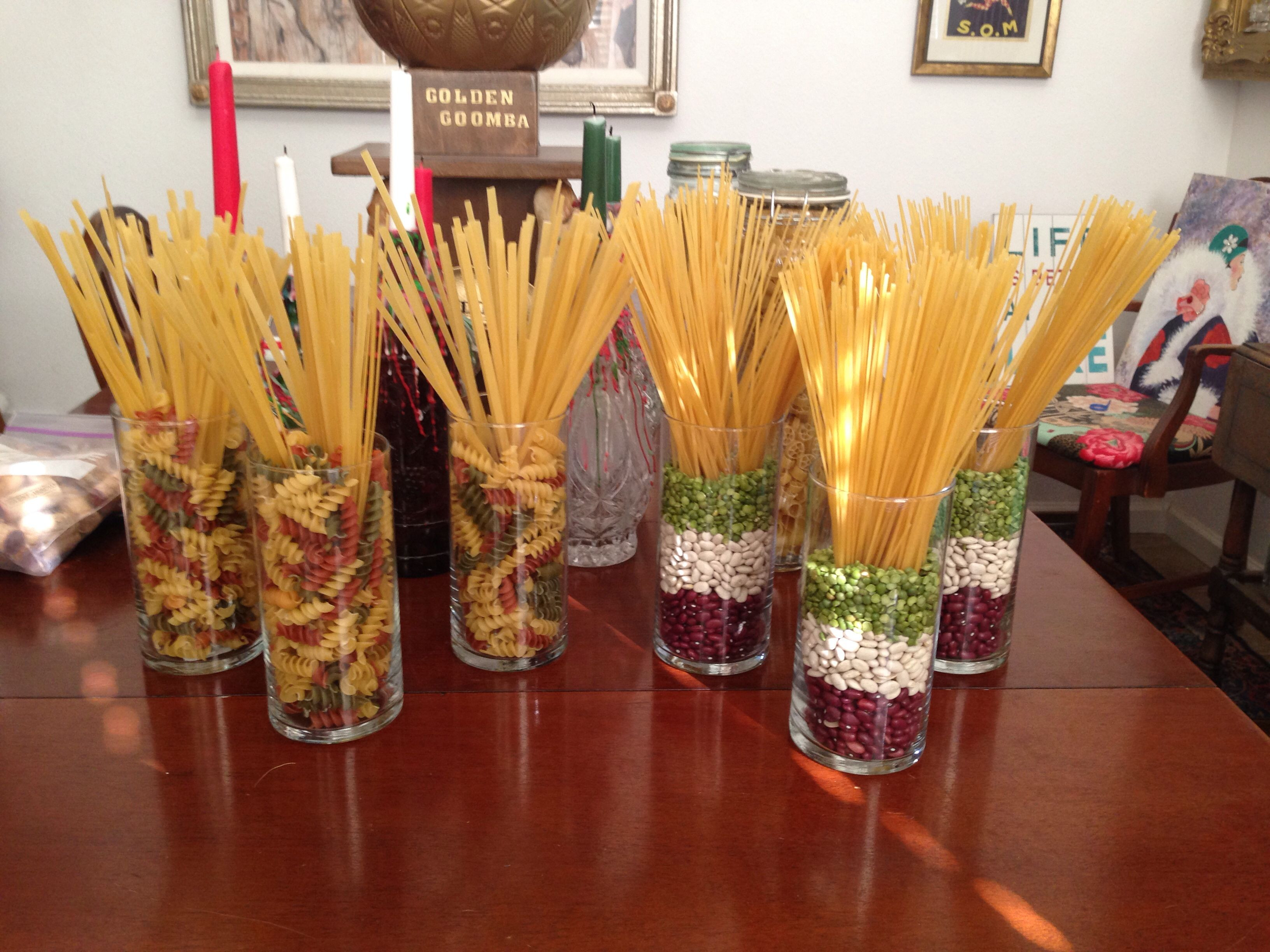 Spaghetti Dinner Party Ideas
 Italian pasta centerpieces