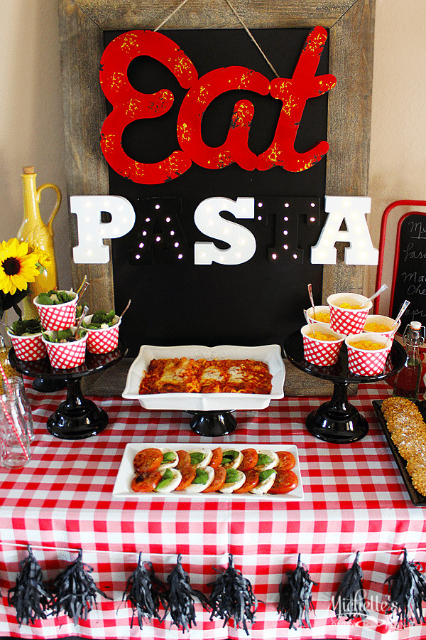 Spaghetti Dinner Party Ideas
 Italian Dinner & Pasta Party Ideas Plus Recipes Michelle