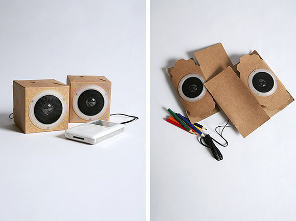 Speaker Kits DIY
 DIY Speakers Kit es With Cardboard Housing Colored