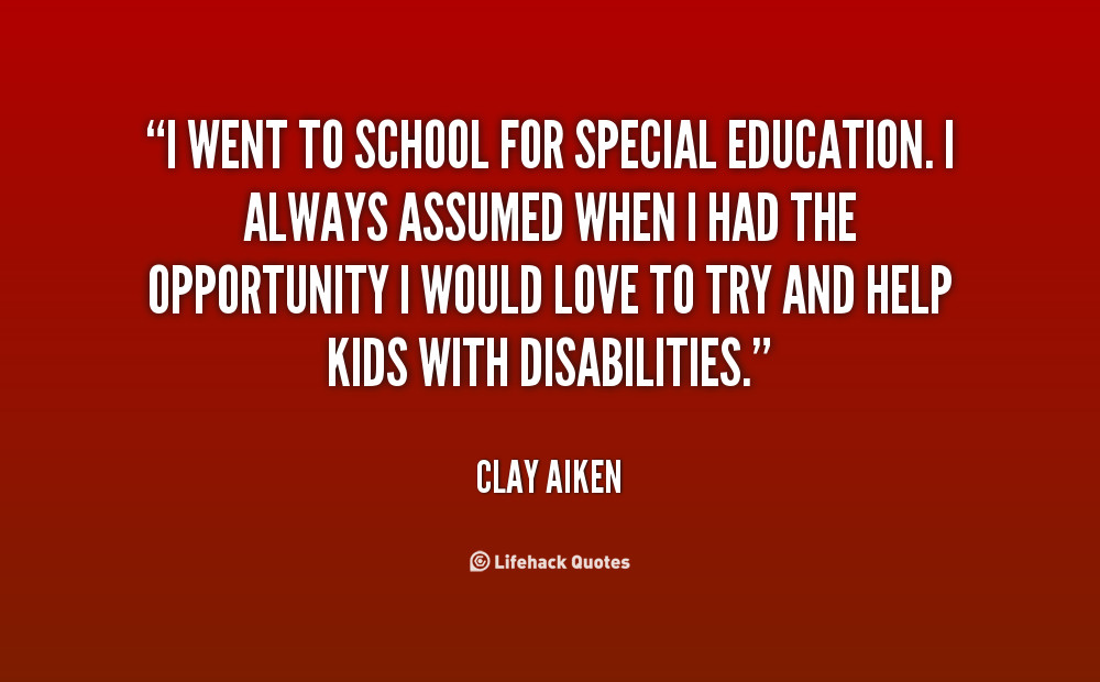 Special Education Teacher Quotes
 Succeeding Quotes Special Education QuotesGram