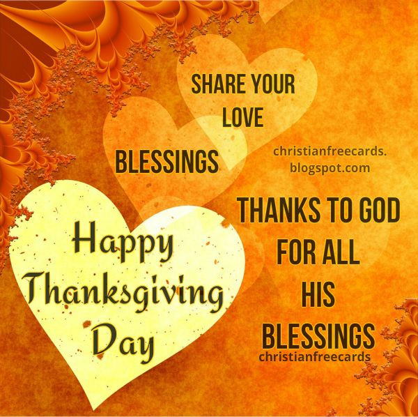Spiritual Thanksgiving Quotes
 Happy Thanksgiving Day 2017 Christian Card Thanks to God