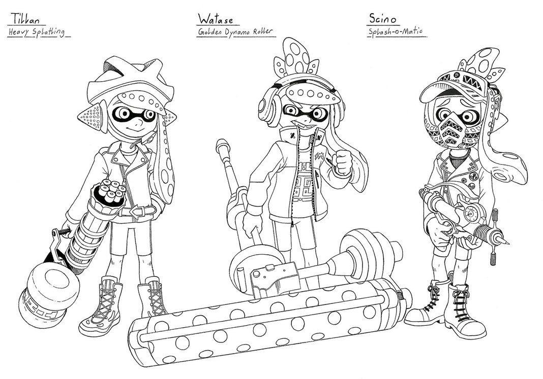 Splatoon Coloring Pages For Boys
 Splatoon Coloring Sheet Printable Coloring Pages