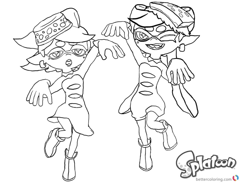 Splatoon Coloring Pages For Boys
 Splatoon 2 Coloring Pages at GetColorings