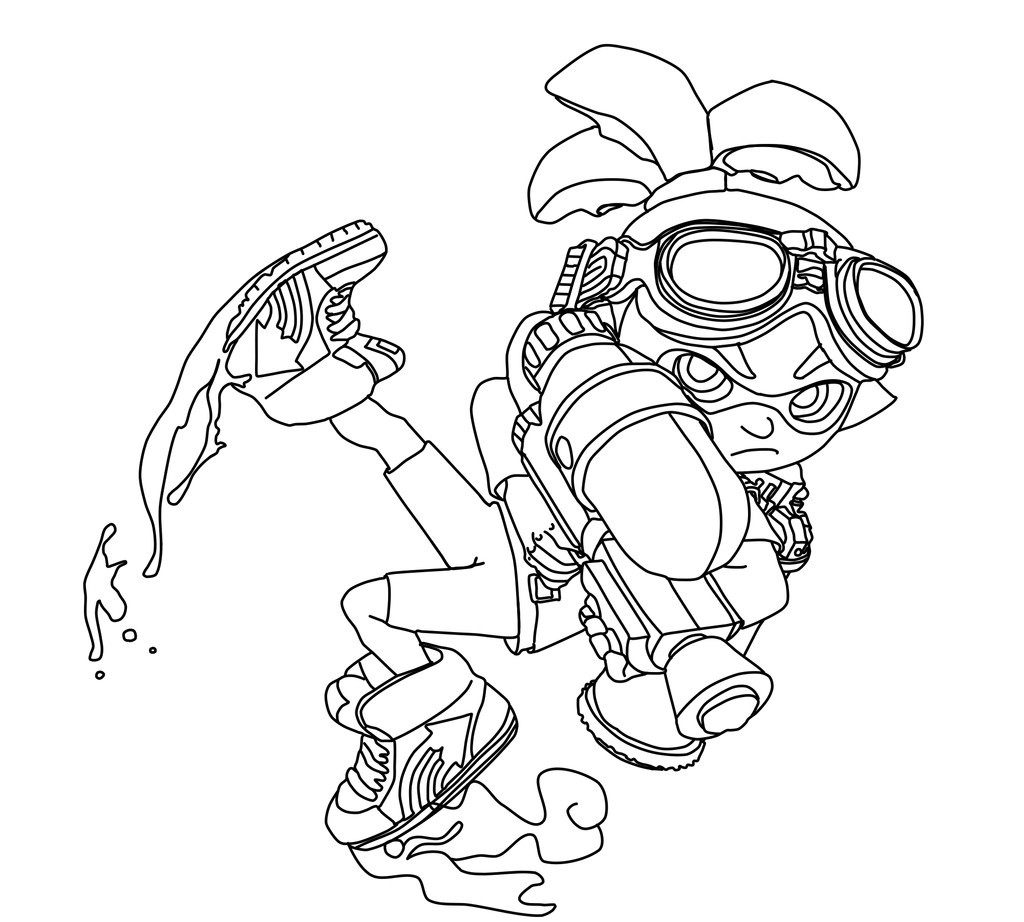 Splatoon Coloring Pages For Boys
 Splatoon 2 Coloring Pages at GetColorings