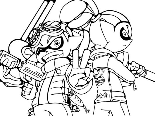 Splatoon Coloring Pages For Boys
 Splatoon Coloring Pages Coloring Pages