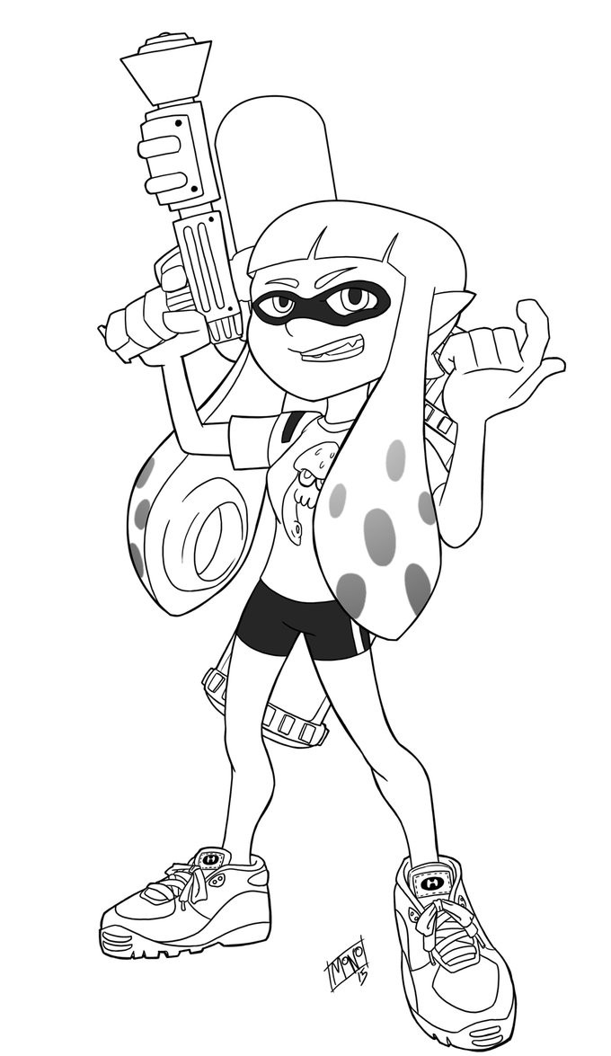 Splatoon Coloring Pages For Boys
 Coloring Pages Splatoon