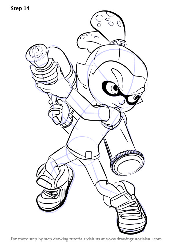 Splatoon Coloring Pages For Boys
 Learn How to Draw Inkling Male from Splatoon Splatoon
