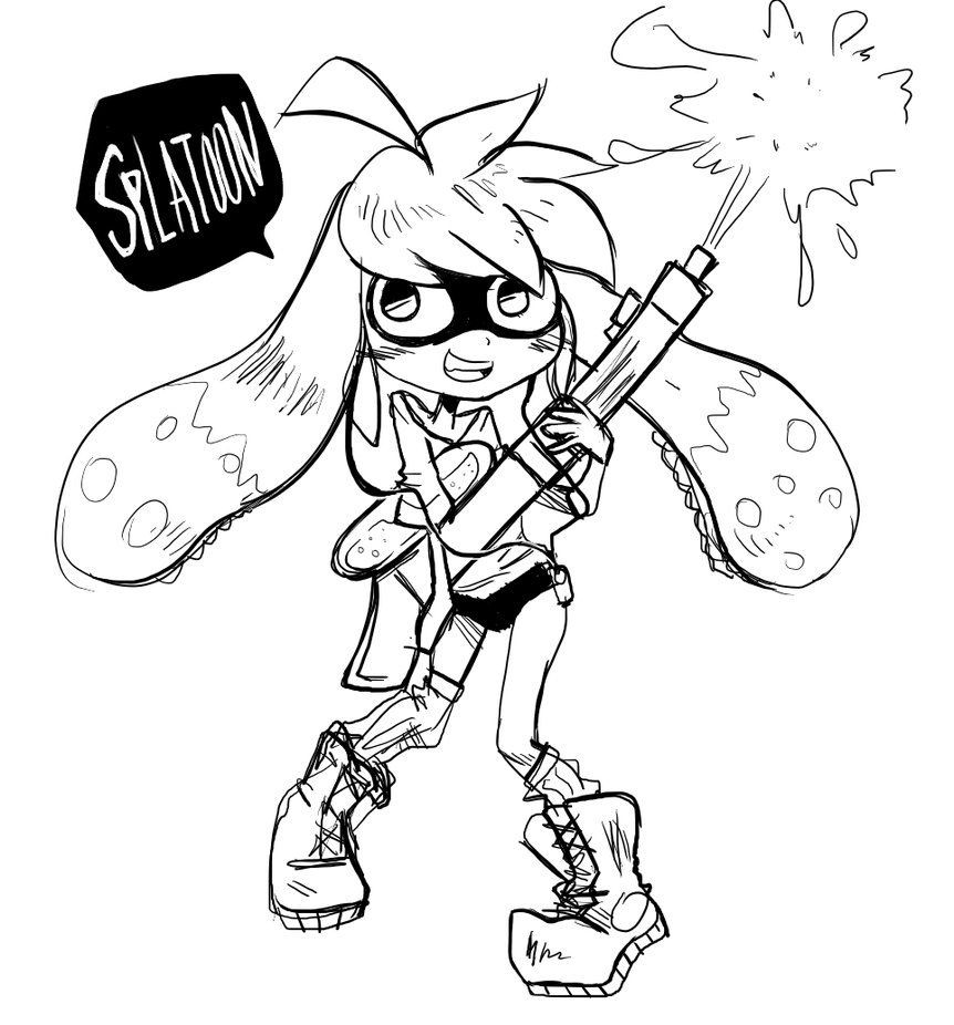 Splatoon Coloring Pages For Boys
 Splatoon Coloring Pages for Pinterest