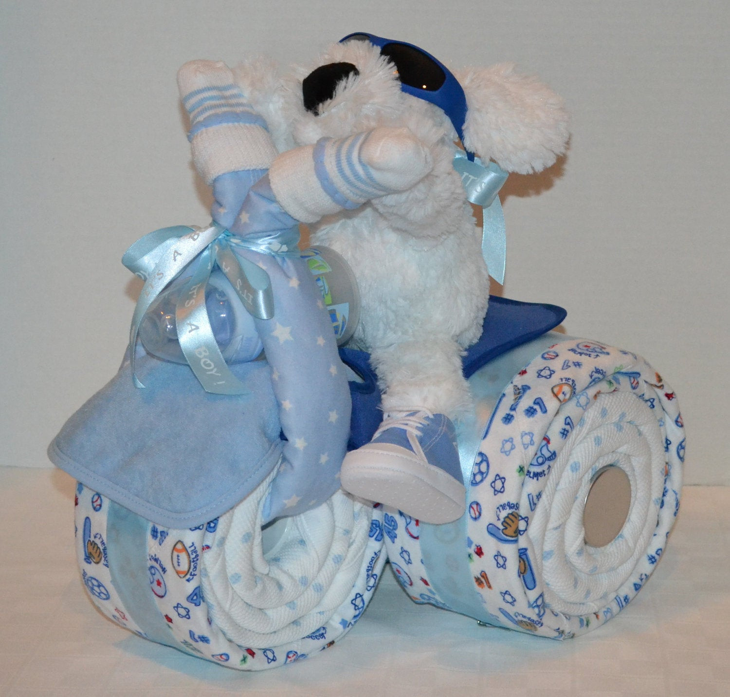 Sports Gift Ideas For Boys
 Tricycle Trike Diaper Cake Baby Shower Gift Sports theme