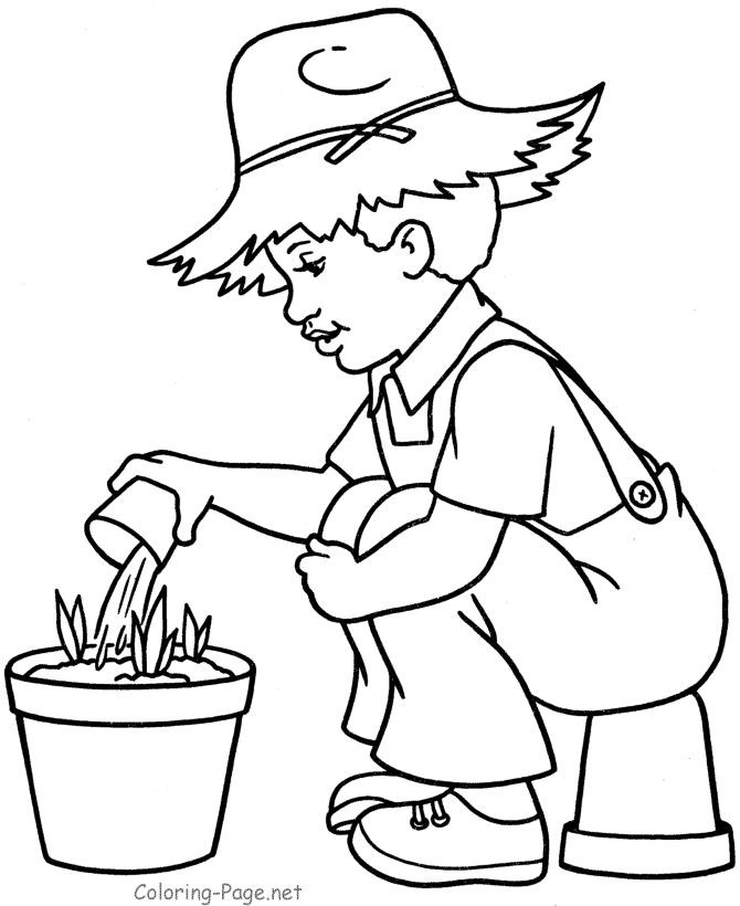 Spring Coloring Pages Boys
 65 best images about Coloring Seasons Spring & Summer on