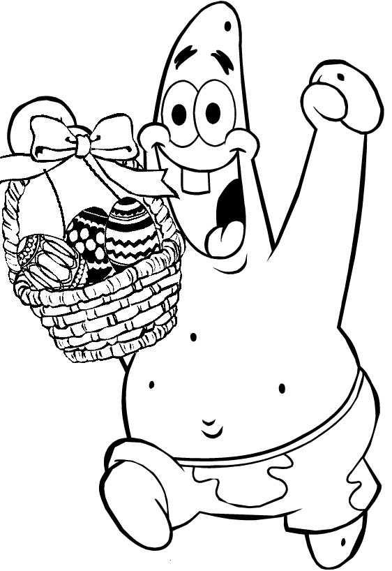Spring Coloring Pages Boys
 Spongebob Squarepants Gangster Coloring Pages