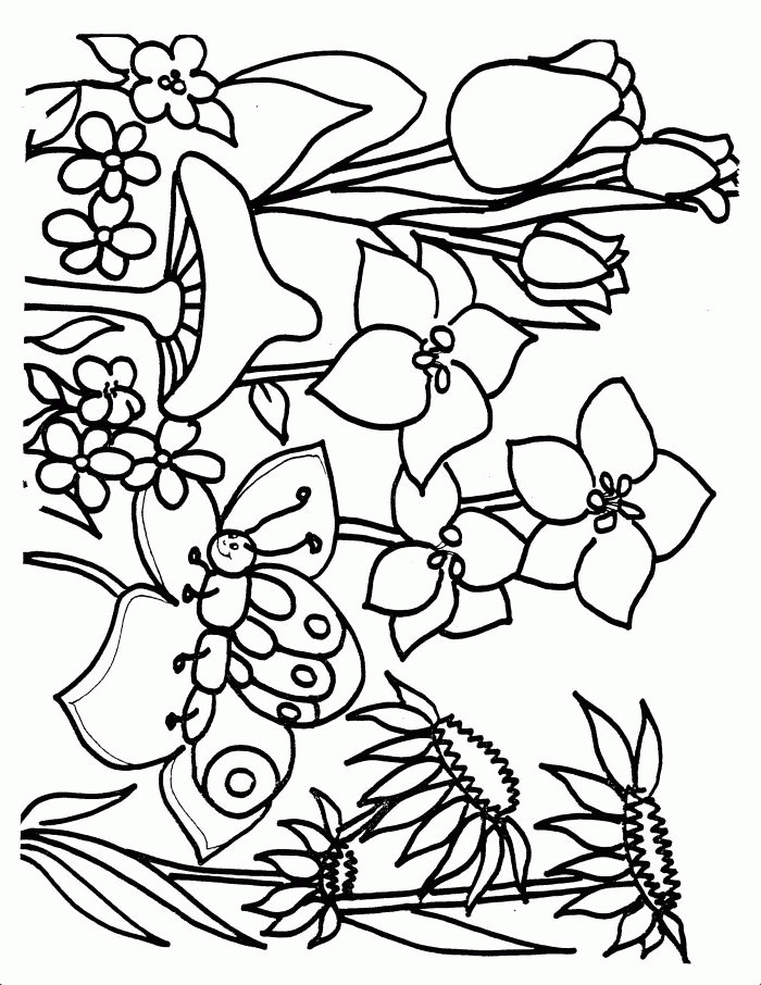 Spring Coloring Pages Boys
 Printable Nature Coloring Pages AZ Coloring Pages