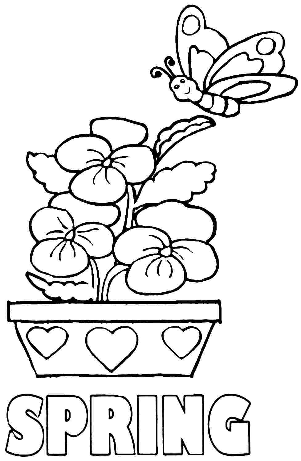 Spring Coloring Pages Boys
 Free Coloring Pages Spring Season Coloring Home