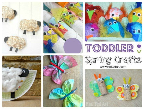 Spring Crafts For Kids
 Easy Spring Crafts for Preschoolers and Toddlers Red Ted