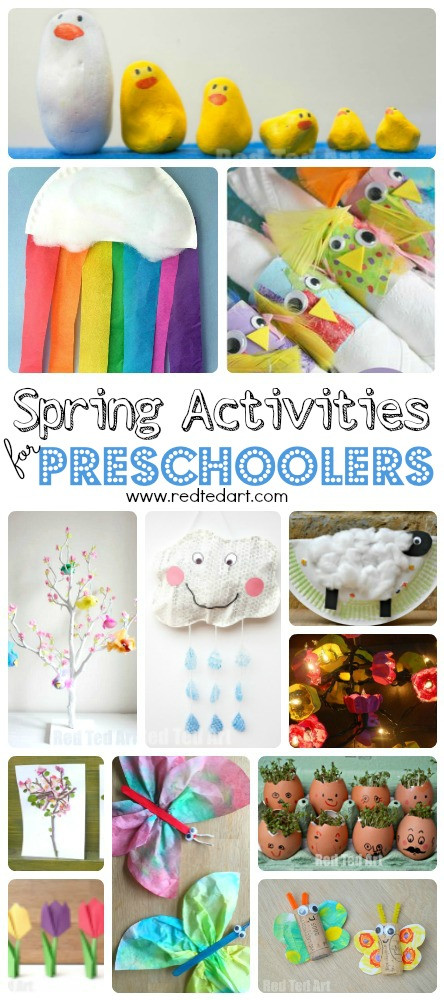 Spring Crafts For Toddlers
 Easy Spring Crafts for Preschoolers and Toddlers Red Ted