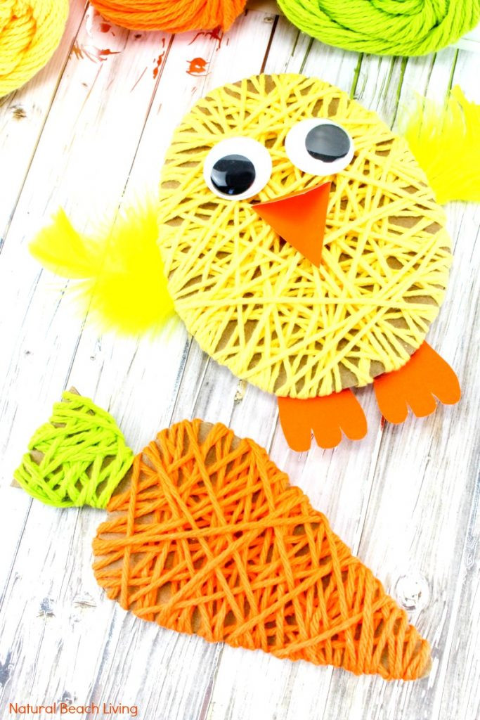 Spring Crafts For Toddlers
 Easy Easter Crafts for Kids Yarn Crafts for Kids