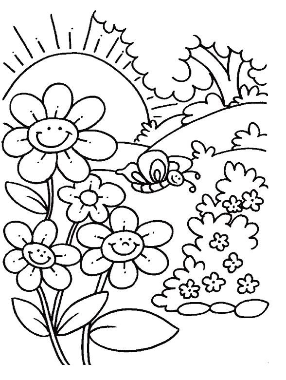 Spring Toddler Coloring Pages
 Best 25 Spring coloring pages ideas on Pinterest