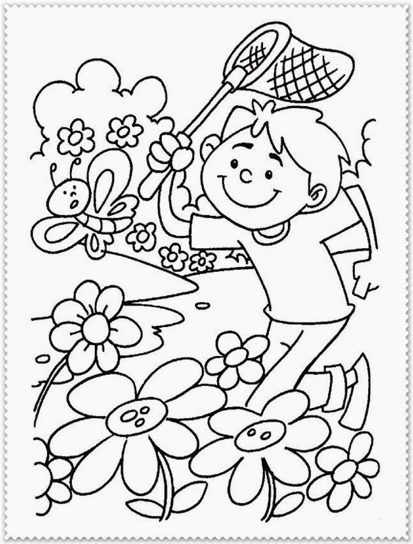 Spring Toddler Coloring Pages
 Spring Coloring Pages Printable