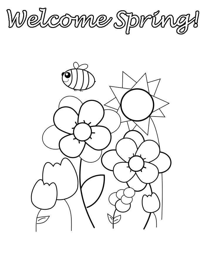 Spring Toddler Coloring Pages
 Preschool Spring Coloring Pages AZ Coloring Pages