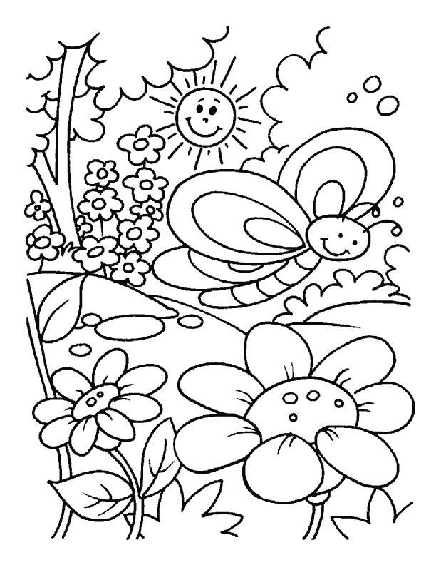 Spring Toddler Coloring Pages
 25 Best Ideas about Spring Coloring Pages on Pinterest