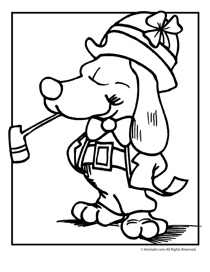 St Patricks Coloring Pages
 St Patrick s Day Coloring Page Dog