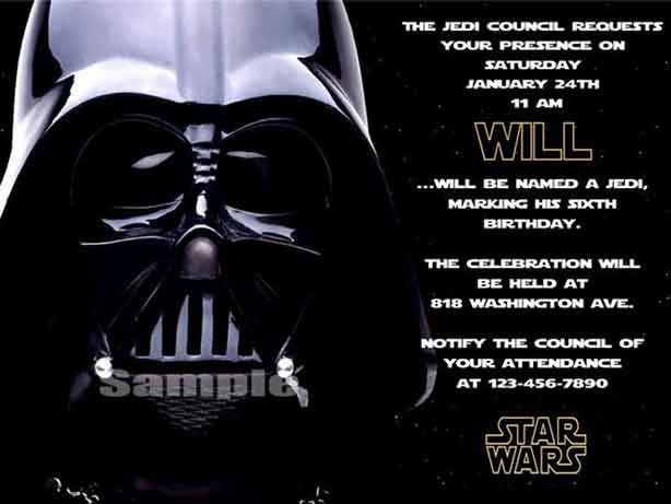Star Wars Birthday Party Invitation
 The Best Star Wars Birthday Invitations by a Pro Party