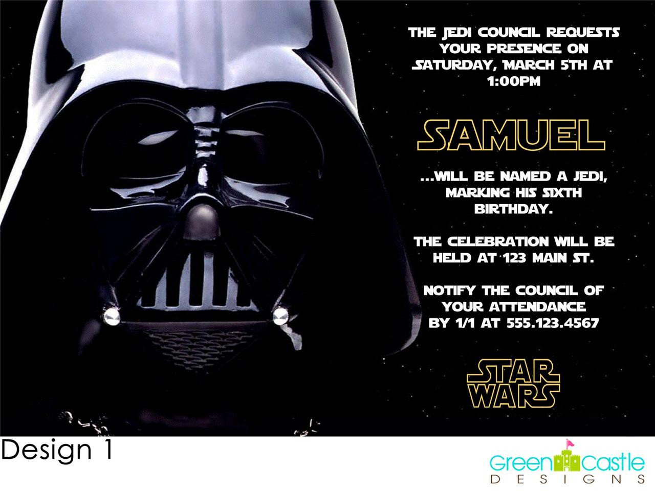 Star Wars Birthday Party Invitation
 FREE Star Wars Birthday Party Invitations Templates