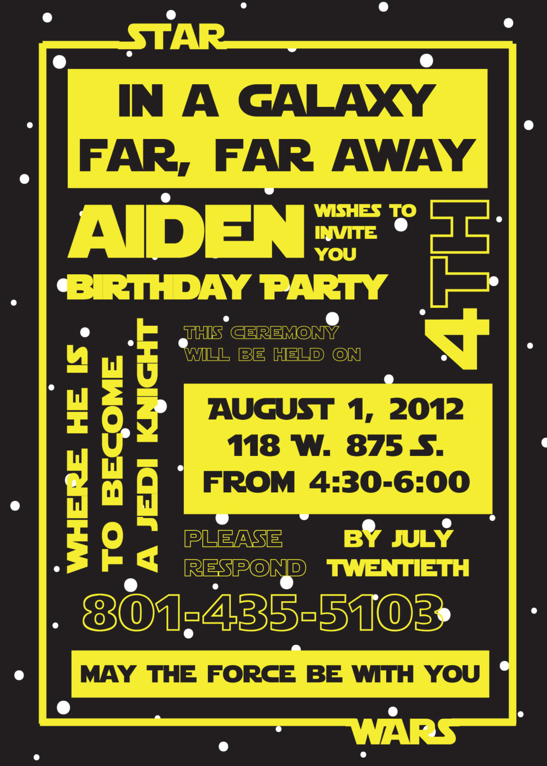 Star Wars Birthday Party Invitation
 Printable Star Wars Invitation and Party Banner by susieandme