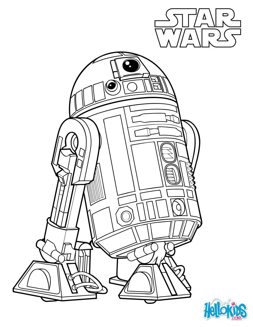 Star Wars Printables Coloring Pages
 R2 d2 coloring pages Hellokids