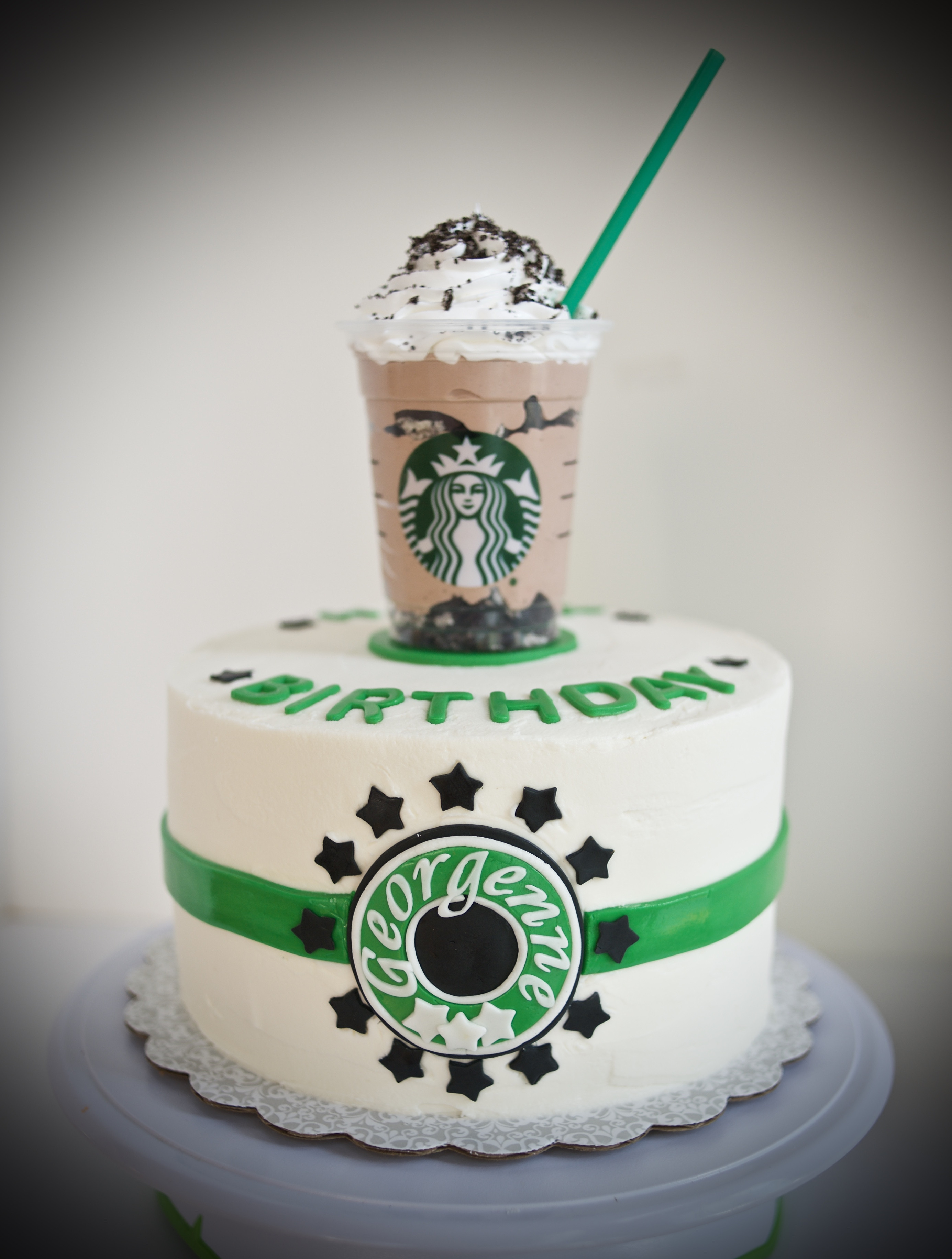 Starbucks Birthday Cake
 double chocolate cake