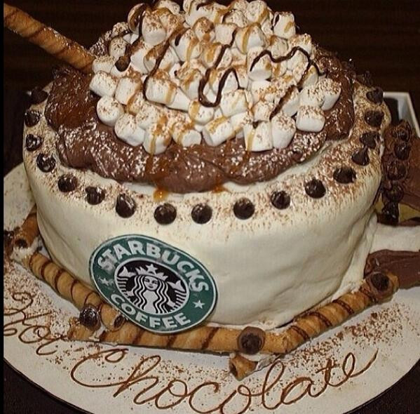 Starbucks Birthday Cake
 Starbucks Life on Twitter "Starbucks birthday cake