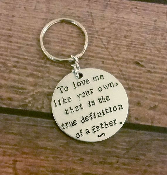 Step Father Gift Ideas
 Fathers Day Step Father Keychain Dad Keychain Gift