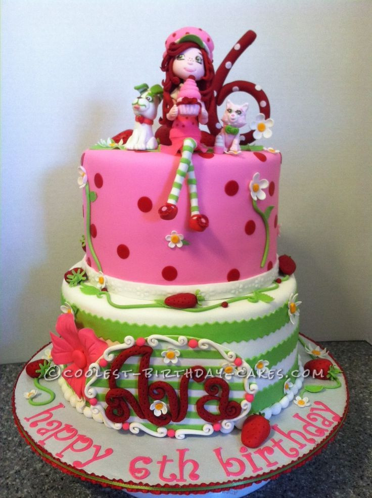 Strawberry Birthday Cake Ideas
 1000 images about Strawberry Shortcake Cakes on Pinterest