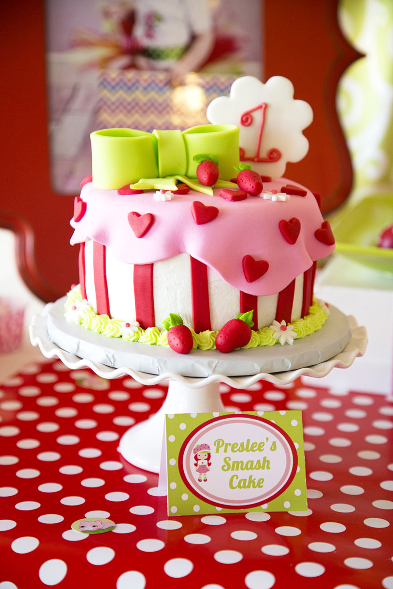 Strawberry Birthday Cake Ideas
 Strawberry Shortcake Party Lillian Hope Designs