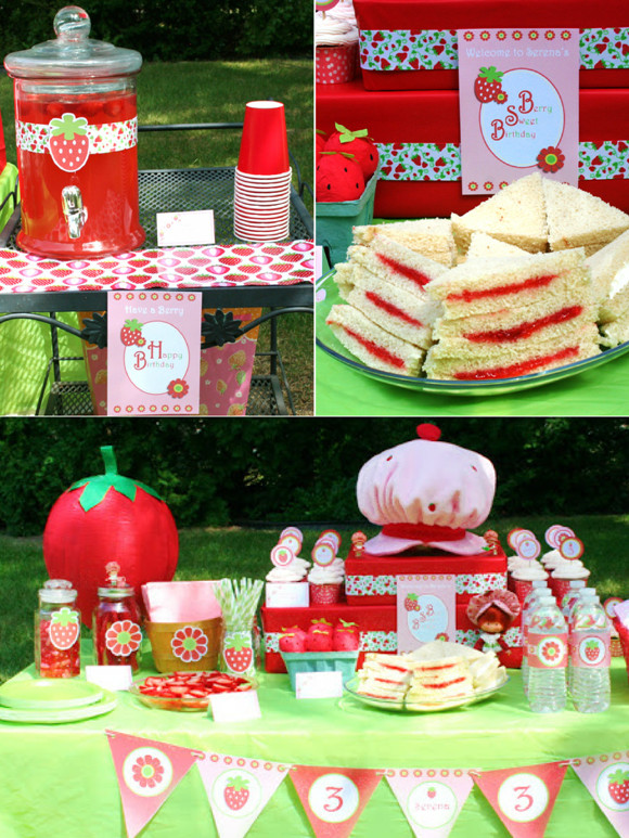 Strawberry Shortcake Birthday Decorations
 DIY Strawberry Shortcake Birthday Party Ideas Party