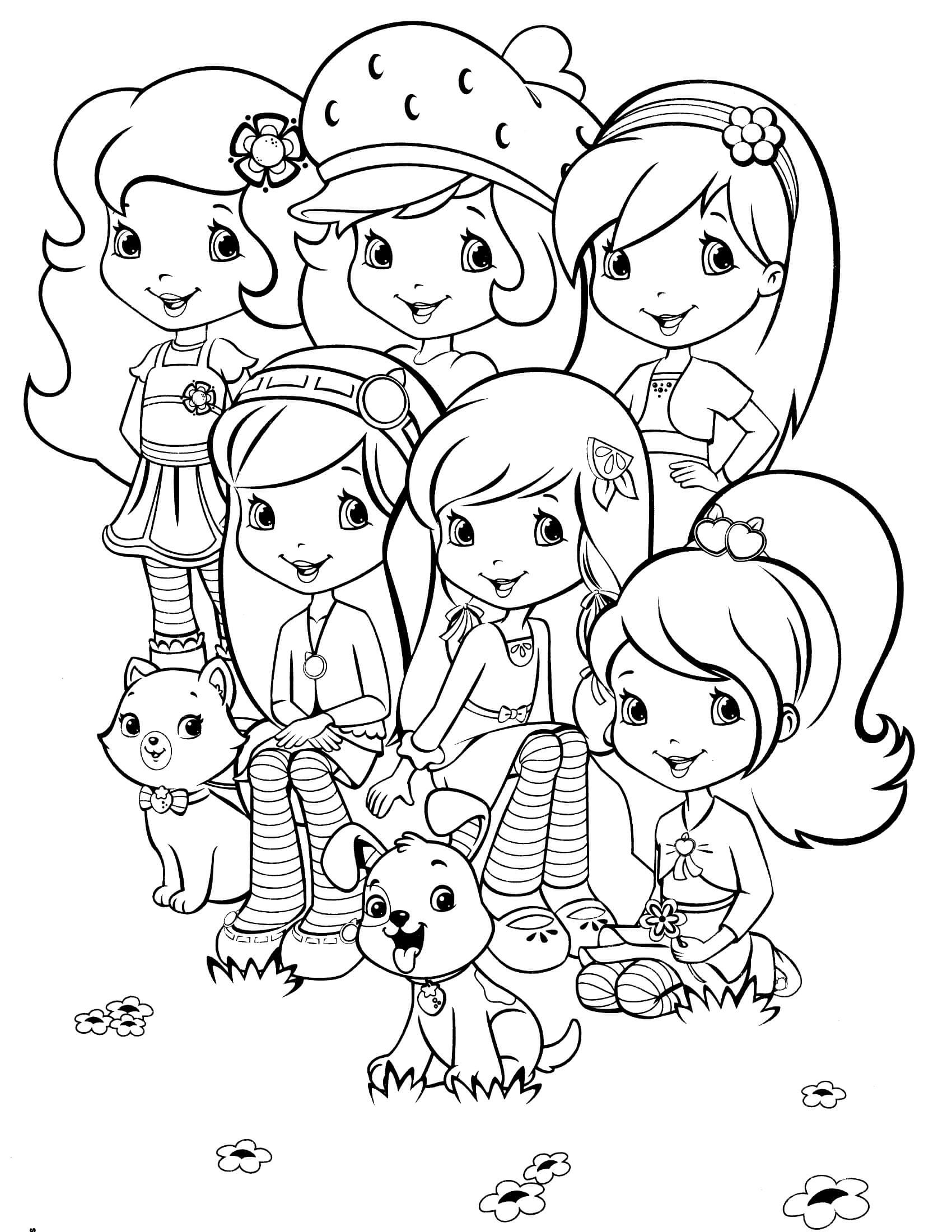 Strawberry Shortcake Boys Coloring Pages
 strawberry shortcake coloring page
