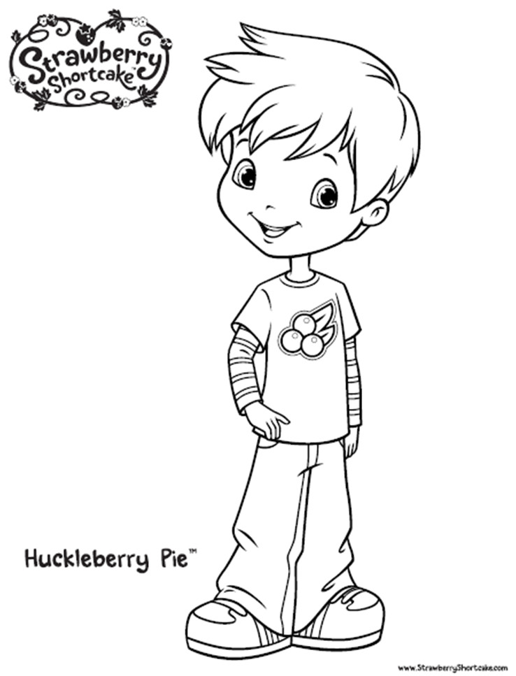 Strawberry Shortcake Boys Coloring Pages
 NEW coloring sheets available on AGKidZone