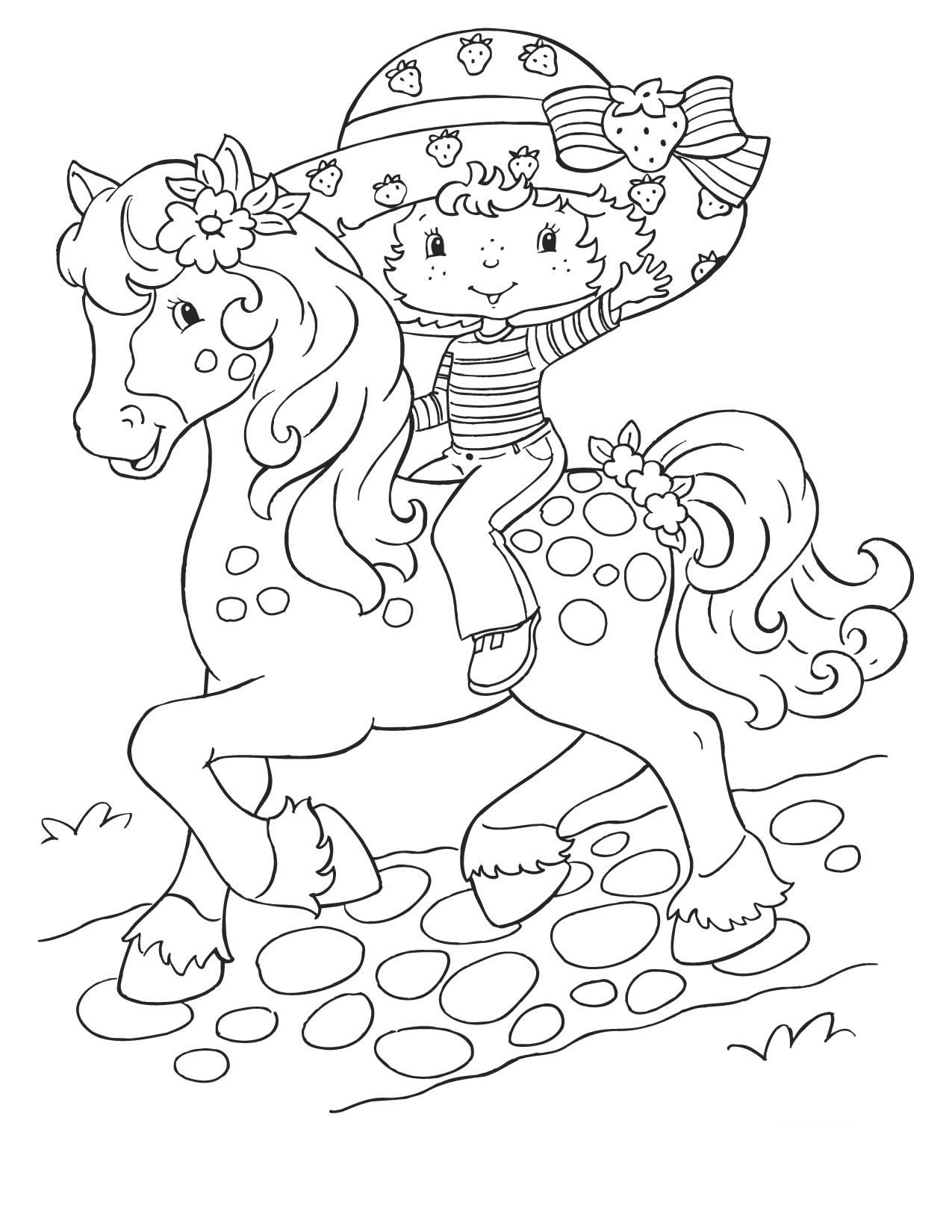 Strawberry Shortcake Boys Coloring Pages
 Free Printable Strawberry Shortcake Coloring Pages For Kids