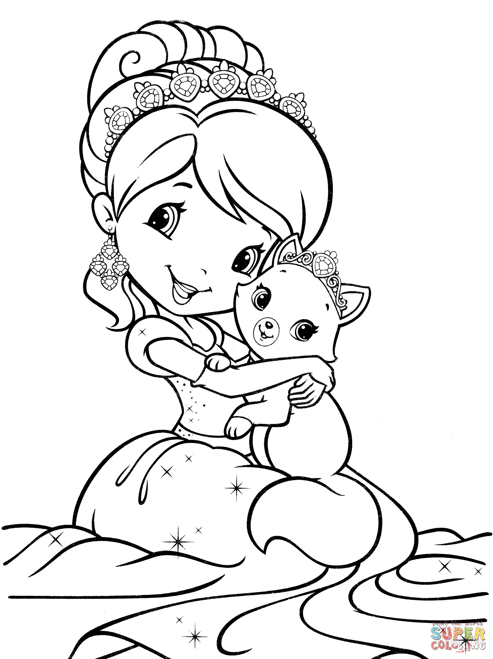 Strawberry Shortcake Boys Coloring Pages
 Strawberry Shortcake Mermaid coloring page