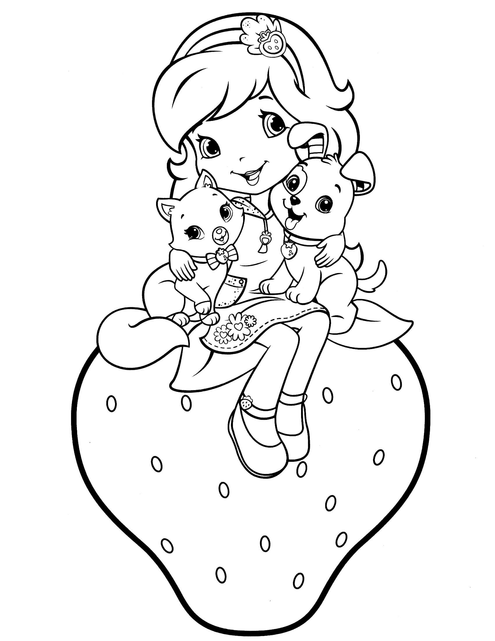Strawberry Shortcake Boys Coloring Pages
 strawberry shortcake coloring page