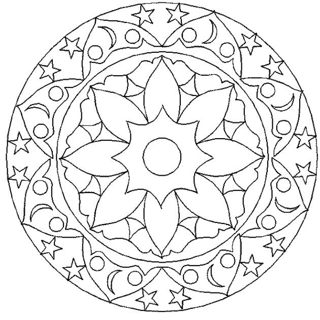 Stress Relief Coloring Pages
 Geometric Coloring Page Stress Relief