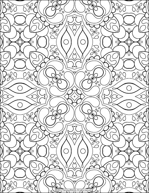 Stress Relief Coloring Pages For Adults
 These Printable Mandala And Abstract Coloring Pages