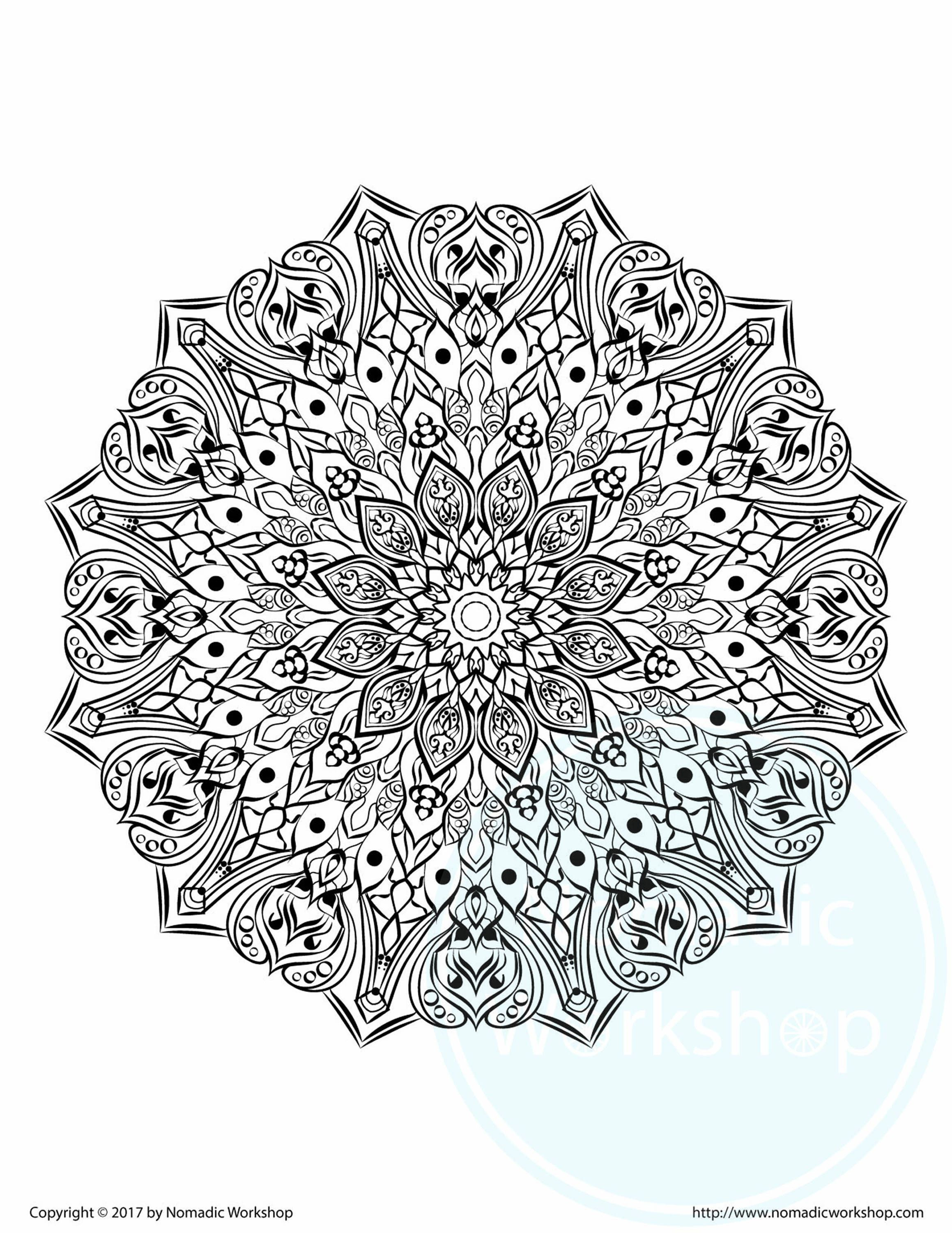 Stress Relief Coloring Pages For Adults
 Mandala coloring pages printable for adults Coloring