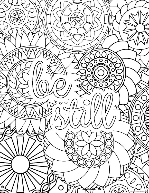 Stress Relief Coloring Pages
 Stress relief coloring pages to help you find your Zen again